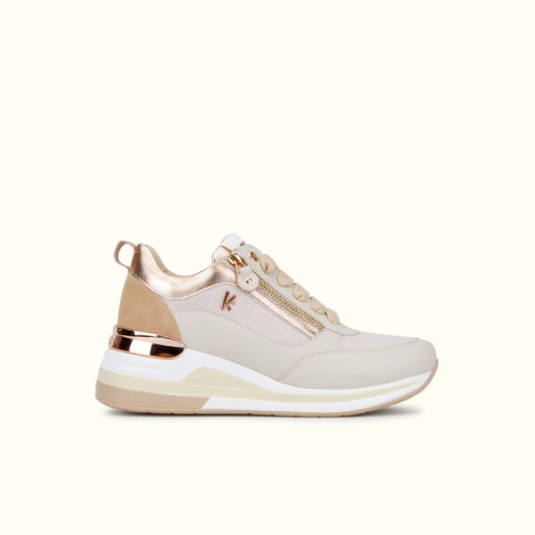 Sneakers donna Beige cipria