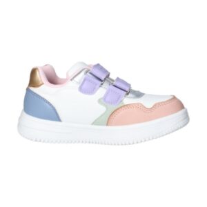 Scarpe Sneakers Bambina Doppi Strappi White Multicolor