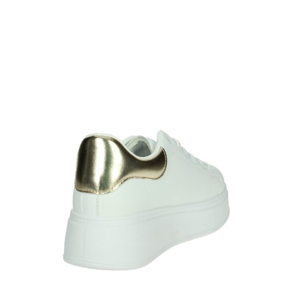 SNEAKERS BASSA BIANCO ORO - immagine 4