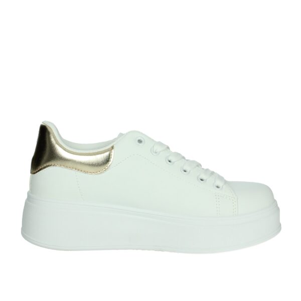 SNEAKERS BASSA BIANCO ORO - immagine 3