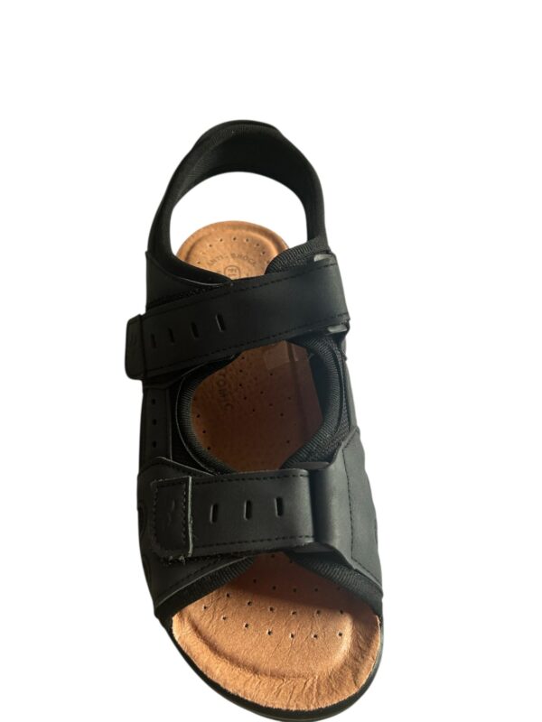 Sandalo Fly Flot in ecopelle Nero - immagine 3