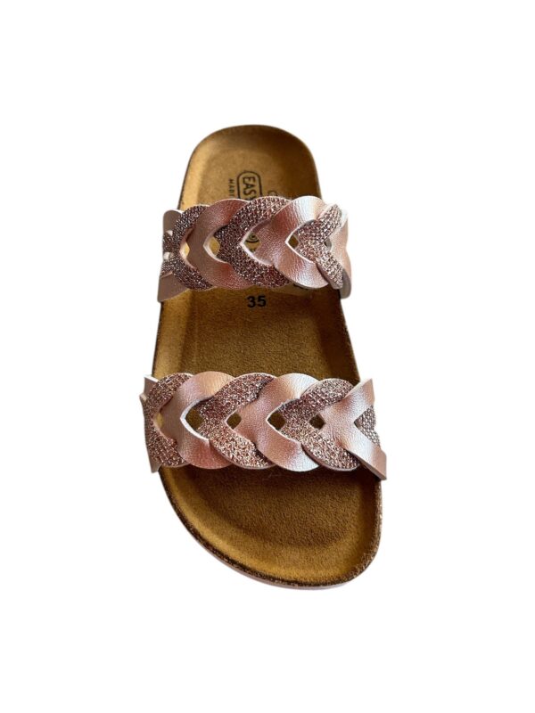 Ciabatta stile Birkenstock colore cipria salmone - immagine 3
