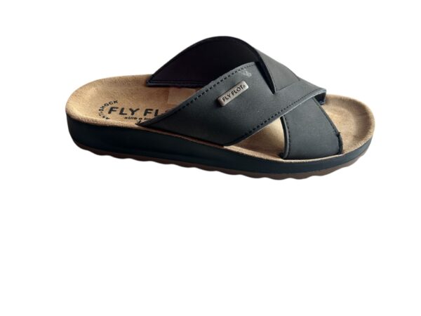 Ciabatta uomo FLY FLOT birkenstock in pelle  Nero