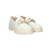 Mocassino Donna KEYS in pelle AVORIO