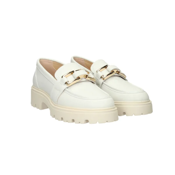 Mocassino Donna KEYS in pelle AVORIO