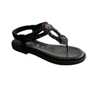 Sandalo in pelle colore  Nero