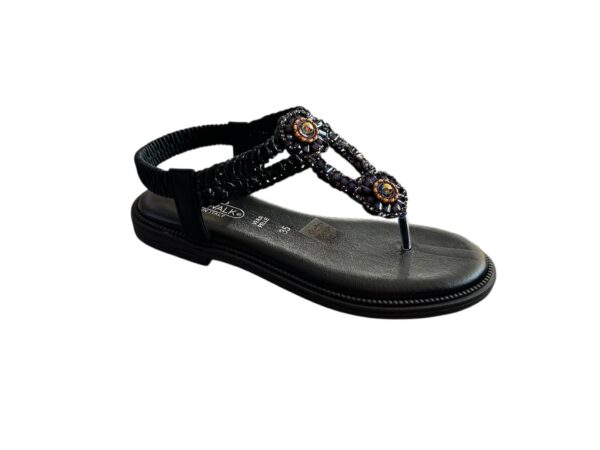 Sandalo in pelle colore  Nero
