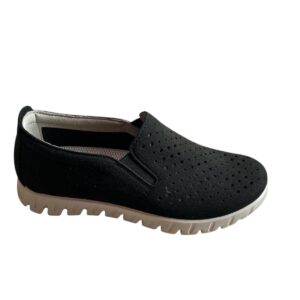 Sabot Fly Flot in ecopelle Nero