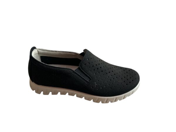 Sabot Fly Flot in ecopelle Nero