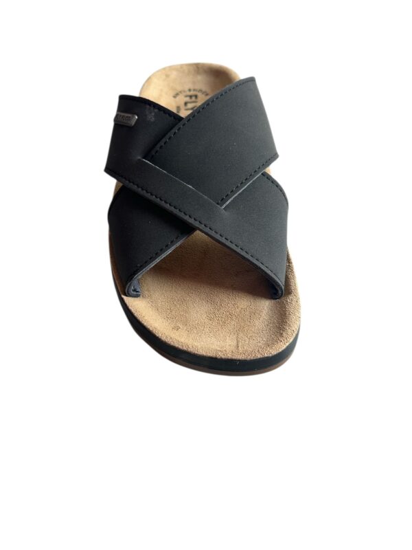 Ciabatta uomo FLY FLOT birkenstock in pelle  Nero - immagine 2