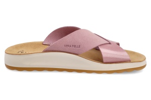 Ciabatta da donna in pelle LILLA