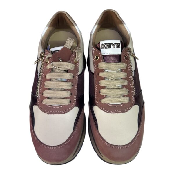 Sneackers Keys colore  cameo/crema/white - immagine 2
