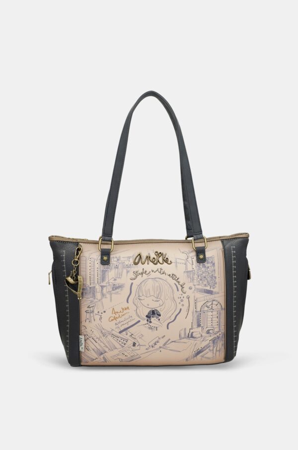 Borsa shopper con tracolla Studio - immagine 8