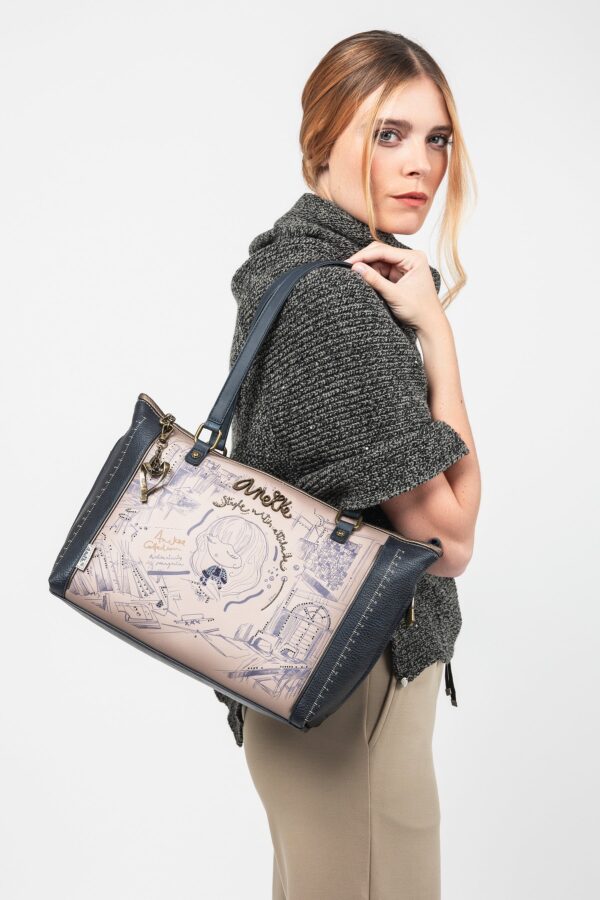 Borsa shopper con tracolla Studio - immagine 19